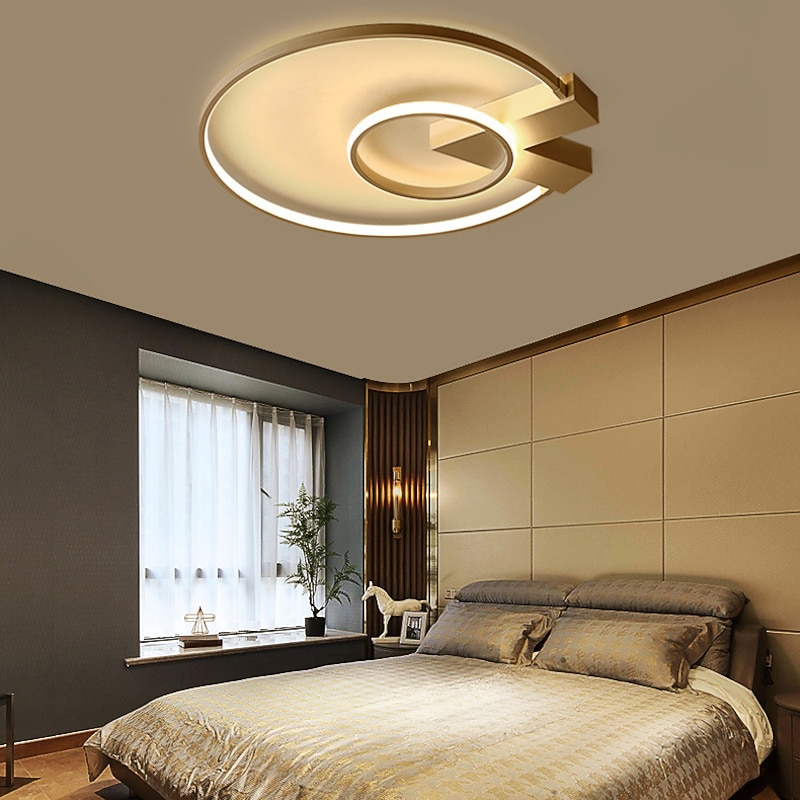 52 cm Ceiling Light LED Dimmable Circle Design Flush Mount Light Metal Layered Modern Style Stylish Painted Finishes 220-240V2