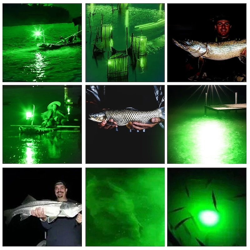 Underwater Fishing Light Submersible Fish Finder Lamp COB LED Innovative Compact Design with 5M Cable 1Pc3