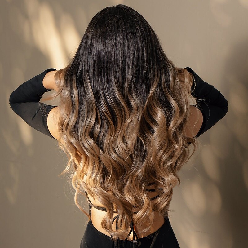 Jennifer Lopez Inspired Wigs Lace Front Wig Long Natural Wavy 13*4*1 T Part Kanekalon Braided Lace Wig With Baby Hair for Woman 180% Density2