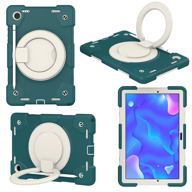 Tablet Case Cover For Samsung Galaxy Tab A8 10.5'' 2022 2021 Portable Handle with Stand Holder Armor PC Silicone For Kids3