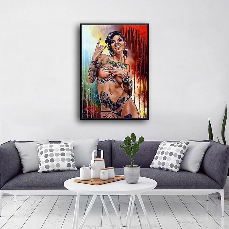 1 Panel People Prints Posters/Picture Tattoo Woman Modern Wall Art Wall Hanging Gift Home Decoration Rolled Canvas No Frame Unframed Unstretched Multiple Size3