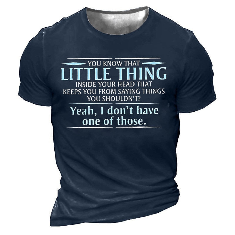 Men's Letter Graphic Prints T Shirt Graphic Tee Funny T Shirts Slogan T Shirts Distressed T Shirt Short Sleeve T shirt 3D Print Crew Neck Shirt Vintage Sports Designer Outdoor Street Daily Black Army4