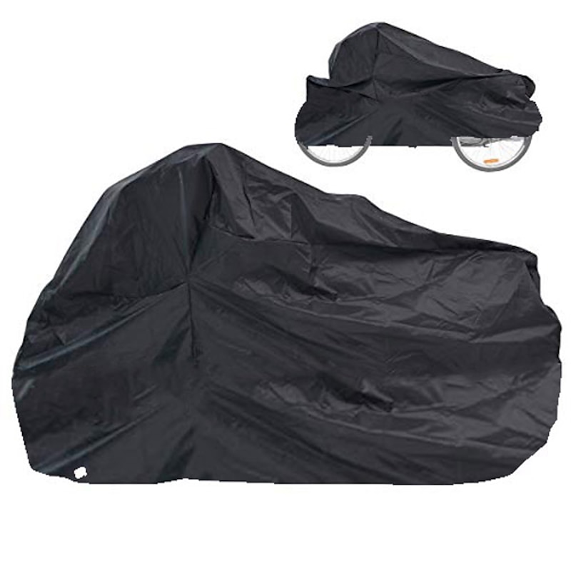 adult tricycle cover bike cover, outdoor bicycle motorcycle storage cover, heavy duty ripstop material, waterproof & anti-uv (l)