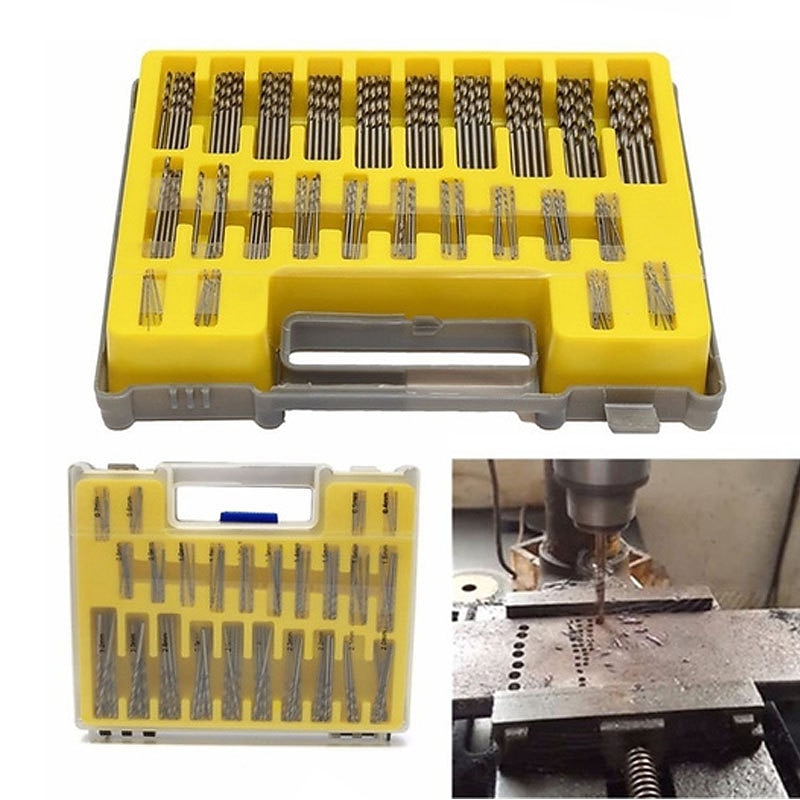 150PCS 0.4-3.2mm HSS Mini Micro Power Drill Bit Set Small Precision Hot Selling 150PC Mini Twist Drill Blow Molding Box2