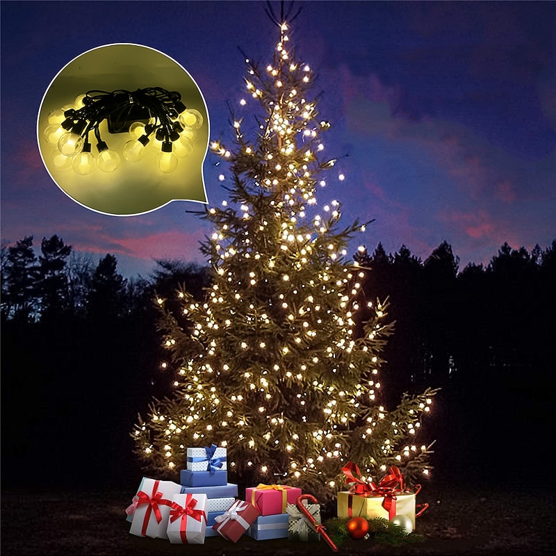 Outdoor Solar Wishing Ball String Lights, 5M 20 LEDs & 7M 50 LEDs Waterproof Fairy Lights for Christmas, Garden, Courtyard and Holiday Party Decoration 1 Set4