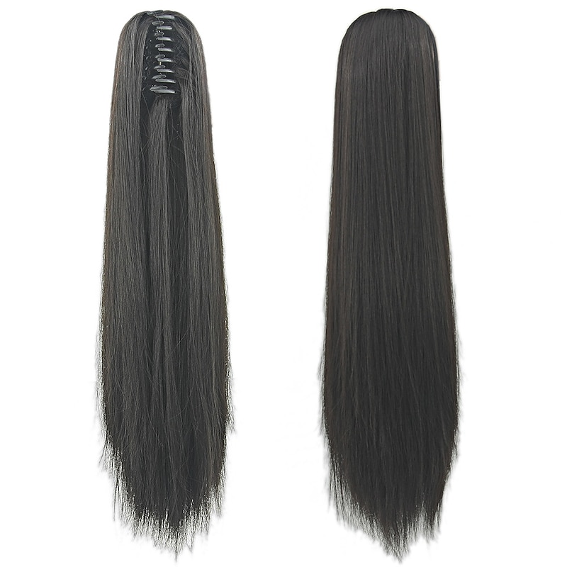 15 Colors Optional Ponytail Long Straight Hair European and American Style Hair Extensions Wigs3