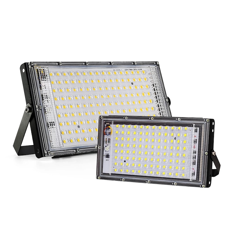 1/2pcs LED Flood Light Outdoor 220V 240V Floodlight Waterproof IP65 Reflector Projecteur LED Exterieur Focus Spotlight2