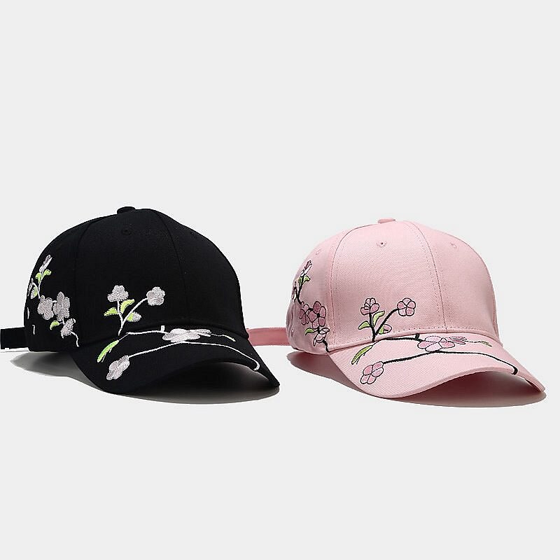 1pcs New High Quality Unisex Cotton Outdoor Baseball Cap Plum Embroidery Snapback Fashion Sports Hats For Men & Women Cap3