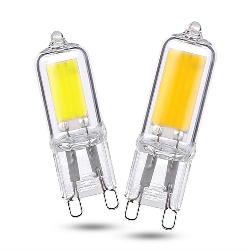 10pcs Super Bright G9 LED Light Bulb Dimmable 220V Glass Lamp Constant Power Light LED Lighting G4 COB Bulbs2