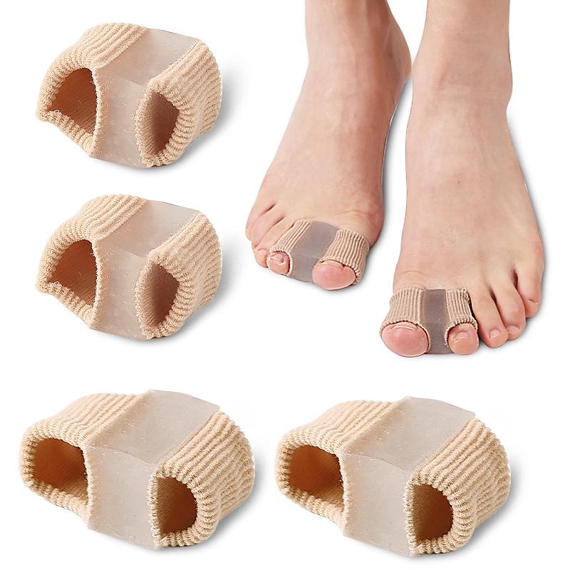 Gel Toe Separators for Overlapping Toes and Bunion Relief - Soft Silicone Cushions for Foot Pain Relief and Toe Alignment