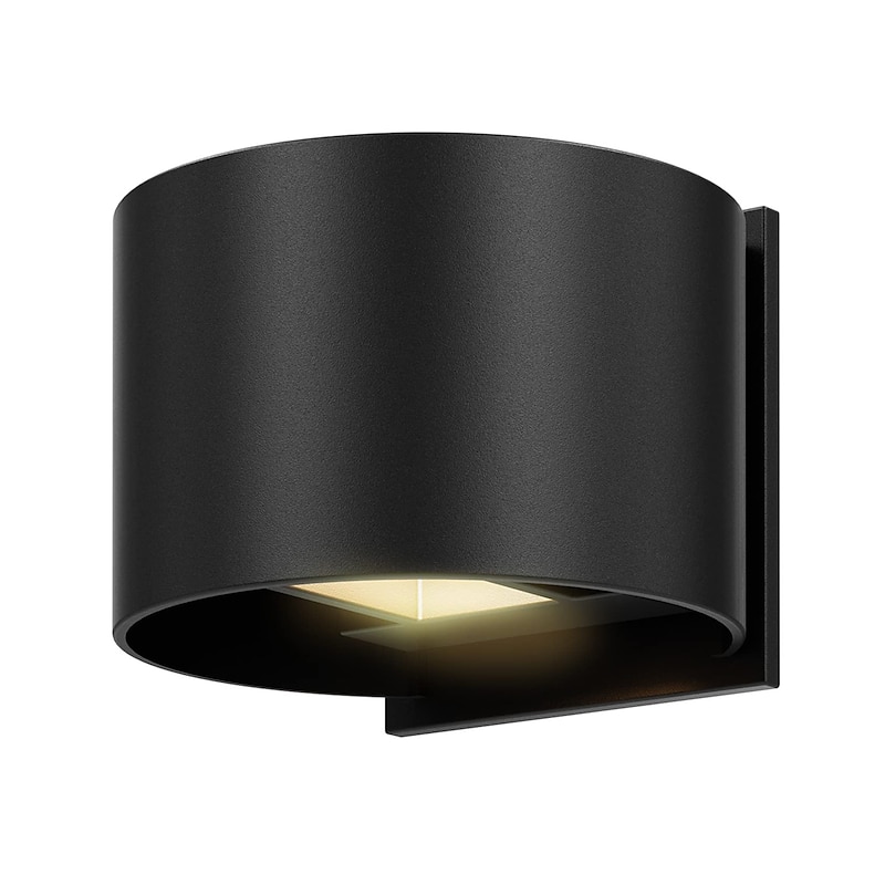 Outdoor Wall Light LED Wall Lamp 12W Double Light Source Waterproof Adjustable Luminous Angle Warm White/White Light Two-color Wall Lamp AC85-265V4