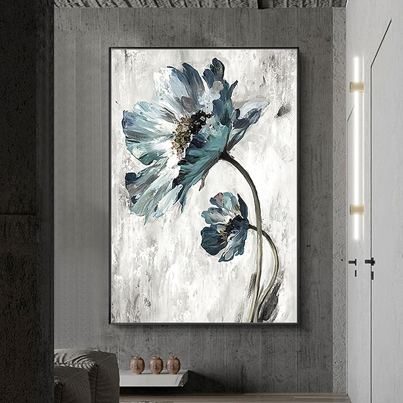 Mintura Handmade Flowers Oil Painting On Canvas Wall Art Decoration Modern Abstract Picture For Home Decor Rolled Frameless Unstretched Painting4