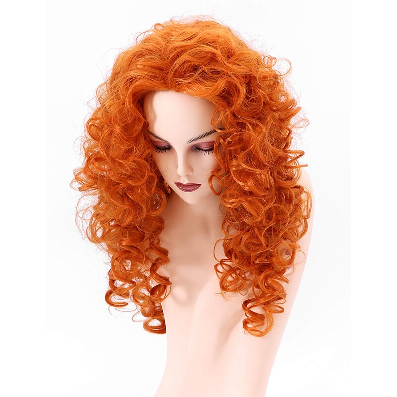Long Hair Curly Wavy Full Head  Wigs for Women Cosplay Party Hairpiece Halloween Wigs