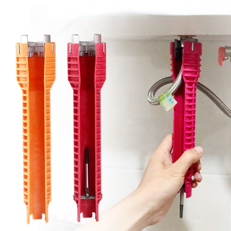 Double Head Sink Wrench Multifunctional Bathroom Plumbing Installation Tool Household Water Pipe Faucet Maintenance And Disassembly Tool
