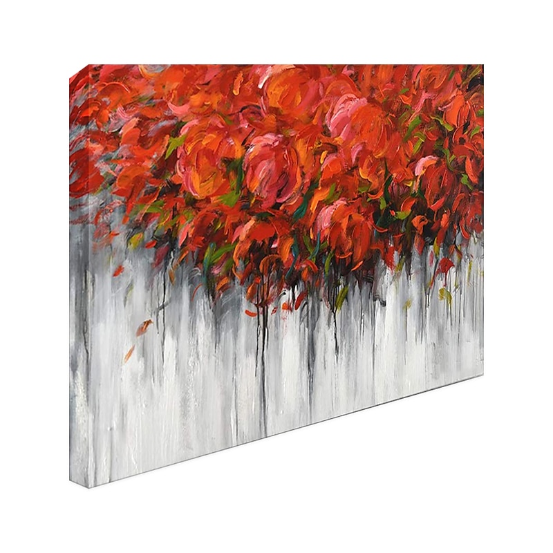 Handmade Oil Painting Canvas Wall Art Decoration Modern Abstract  Rose Flower for Home Decor Rolled Frameless Unstretched Painting3