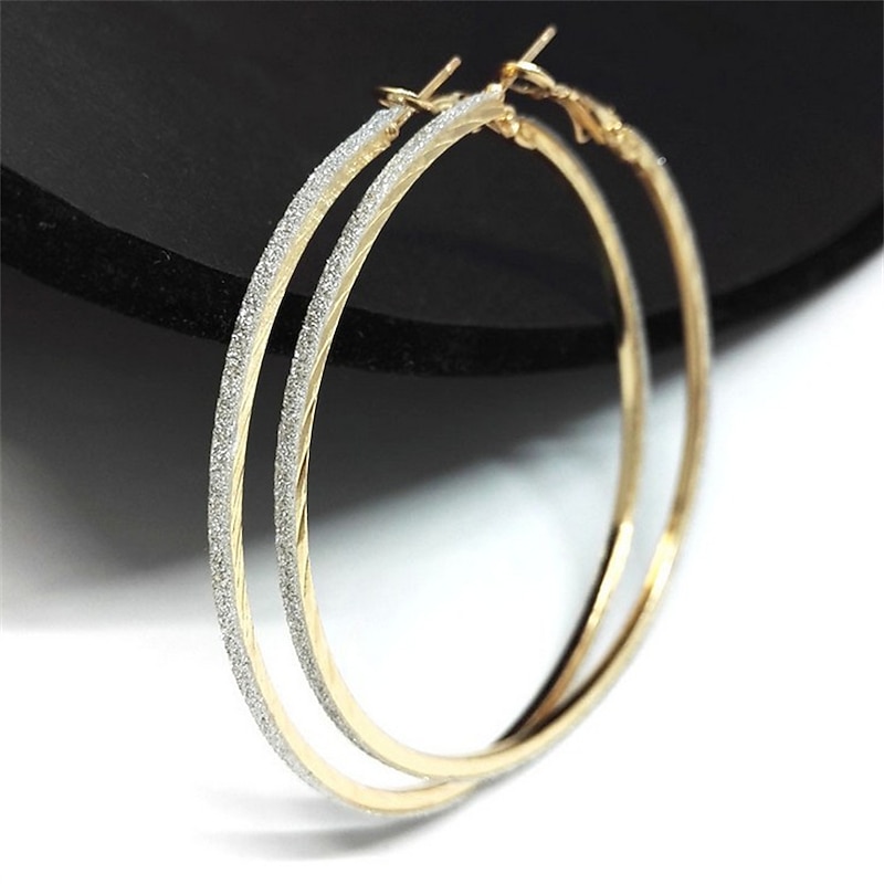 Women's Earrings Chic & Modern Party Pure Color Earring / Wedding / Gold / Black / Silver / Fall