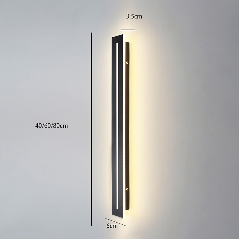 Wall Light LED Modern Nordic Style Vanity Lights Indoor Wall Lights Living Room Bedroom Metal Wall Light 220-240V 34 W2