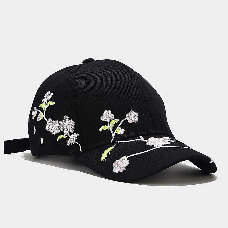 1pcs New High Quality Unisex Cotton Outdoor Baseball Cap Plum Embroidery Snapback Fashion Sports Hats For Men & Women Cap4