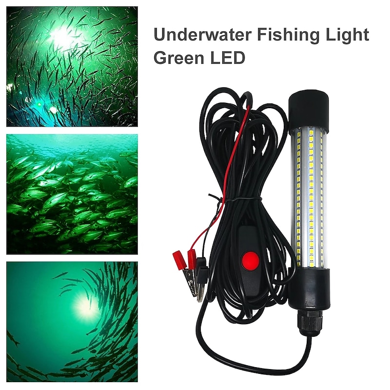 Underwater Fishing Light Submersible Fish Finder Lamp COB LED Innovative Compact Design with 5M Cable 1Pc4