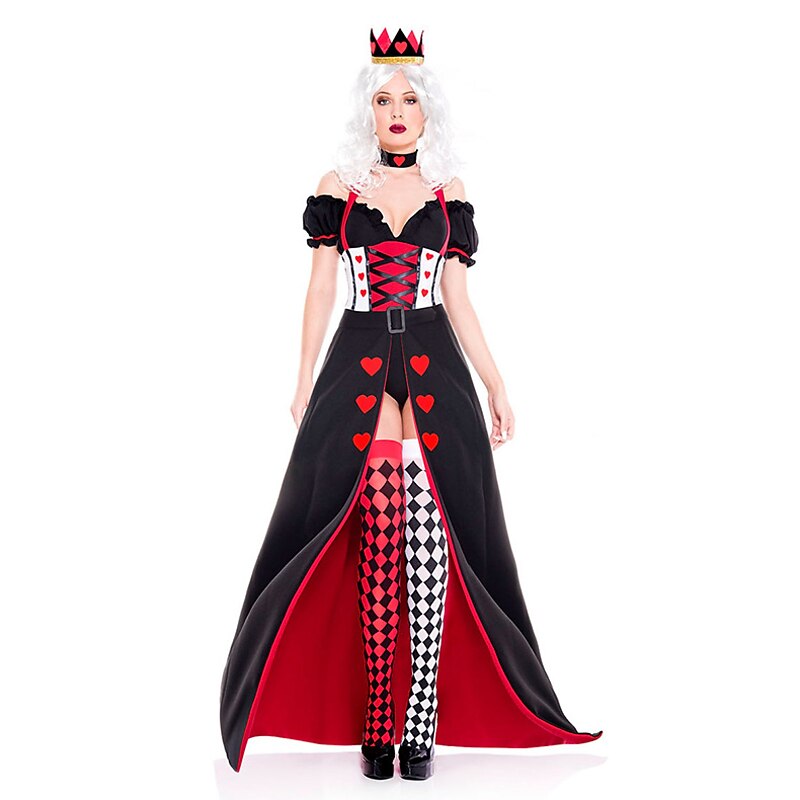 Fairytale The Red Queen Evil Queen Cosplay Costume Vacation Dress Sweet Movie Cosplay for Women's Adults' Masquerade2