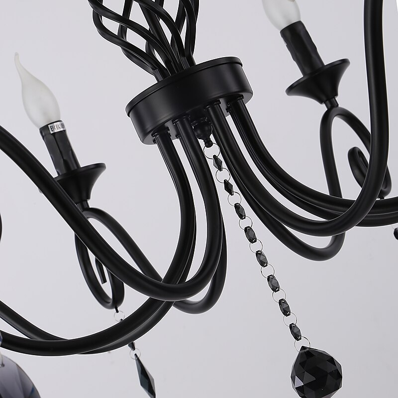 51/78 cm Candle Style Chandelier LED Metal Vintage Style Classic Basic Painted Finishes Traditional Country 220-240V4