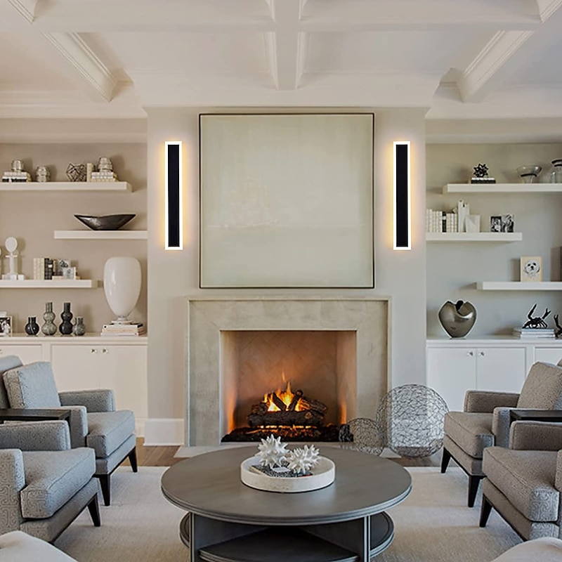 60/80/100cm Wall Light LED Acrylic Wall Sconces Long Porch Wall Lamp Fixture Suitable for Living Room AC85-265V4