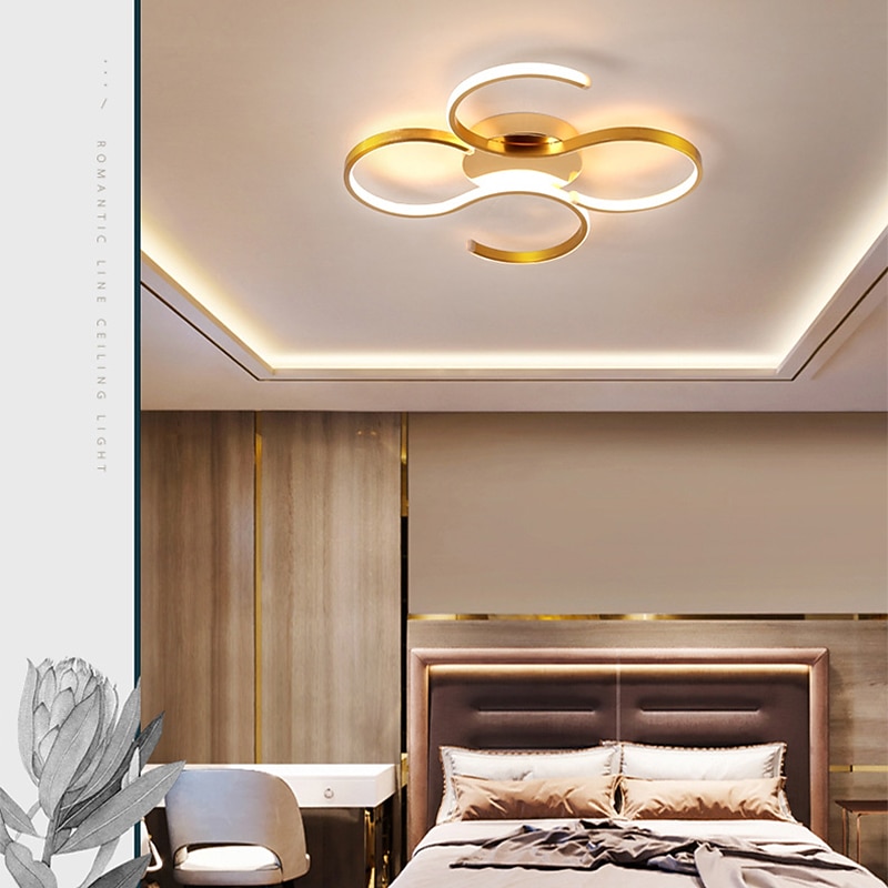 51 cm Ceiling Light LED Dimmable Line Design Aluminum Metal Basic Brushed Modern 220-240V3
