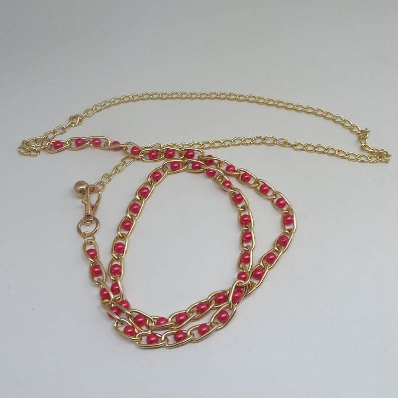 Women's Chain Belt Metal Chain Metal Bucke Geometric Formal Party Daily Green White Black Blue4