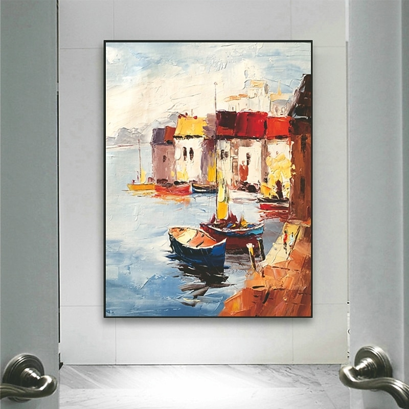 Handmade Hand Painted Oil Painting Wall Art  Large Size Contemporary Countryside Home Decoration Decor Rolled Canvas No Frame Unstretched4