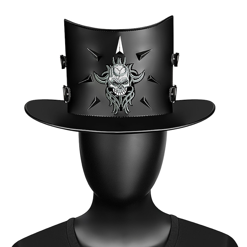 Retro Vintage Punk & Gothic Steampunk Top Hat Plague Doctor Fancy Dress Men's Women's Masquerade Party / Evening Adults Hat3