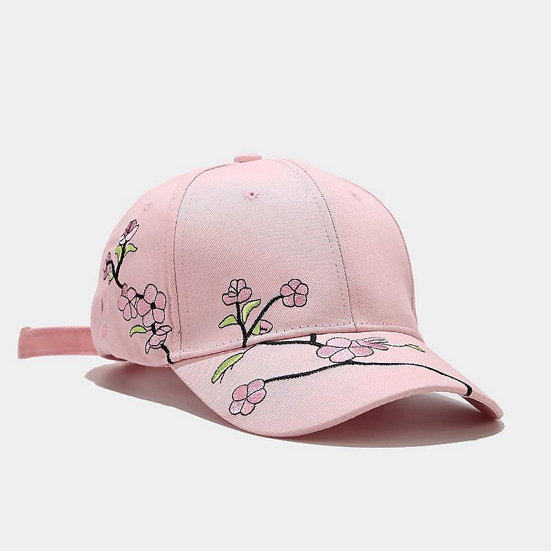 1pcs New High Quality Unisex Cotton Outdoor Baseball Cap Plum Embroidery Snapback Fashion Sports Hats For Men & Women Cap 6