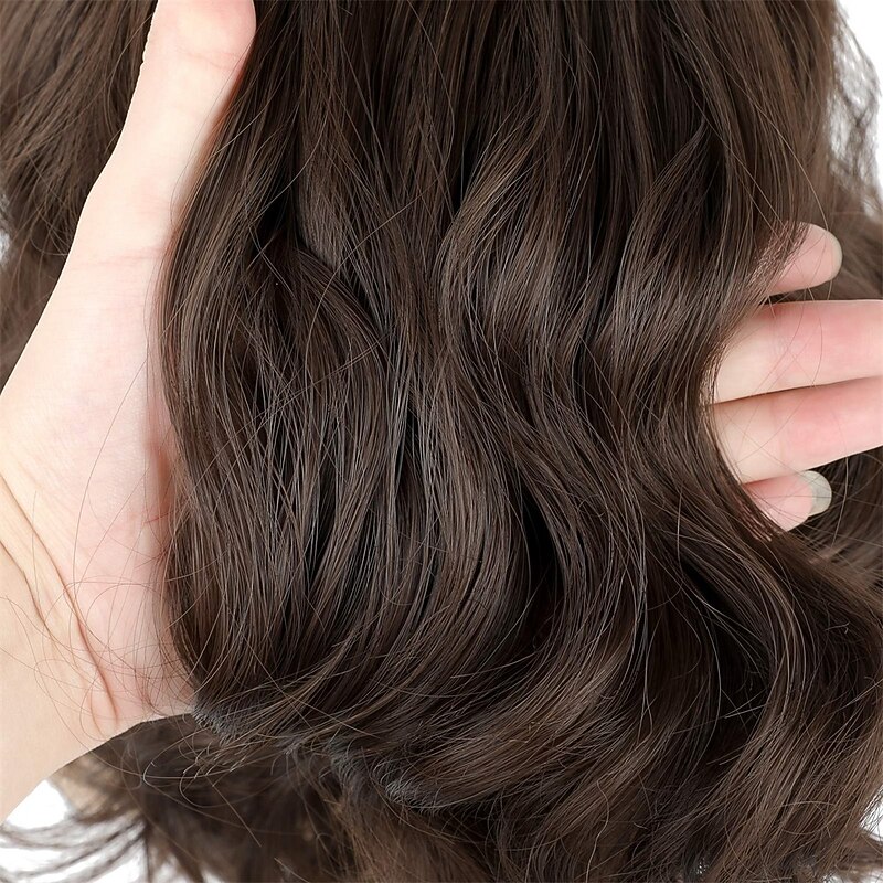 Short Bob Wave Wig with Bangs Womens Wavy Wig Natural Looking Heat Resistant Synthetic Cosplay Wigs for Girl Party Costume Wig Extensions Halloween Wigs4