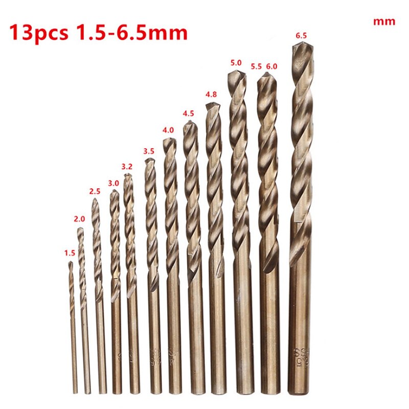 High Quatity HSS-Co M35 Cobalt Straight Shank Twist Drill Bit Power Tools Accessories for Metal Stainless Steel Drilling3