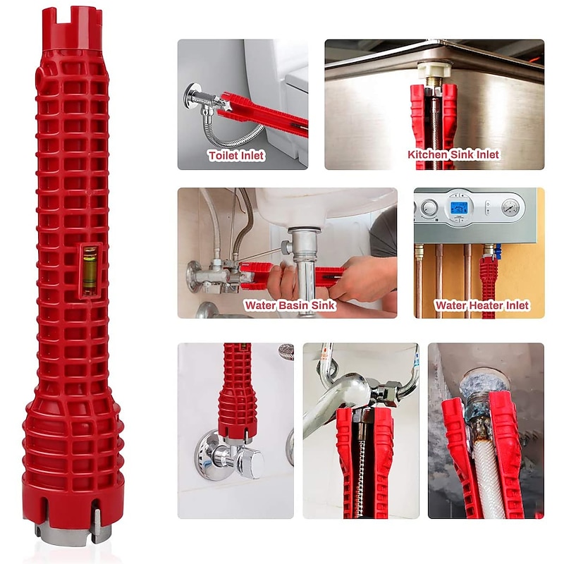 Single Head Sink wrench multifunctional bathroom plumbing installation tool household water pipe faucet maintenance and disassembly tool2