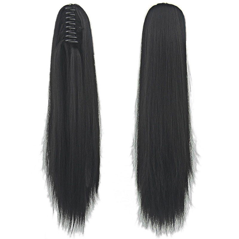 15 Colors Optional Ponytail Long Straight Hair European and American Style Hair Extensions Wigs2
