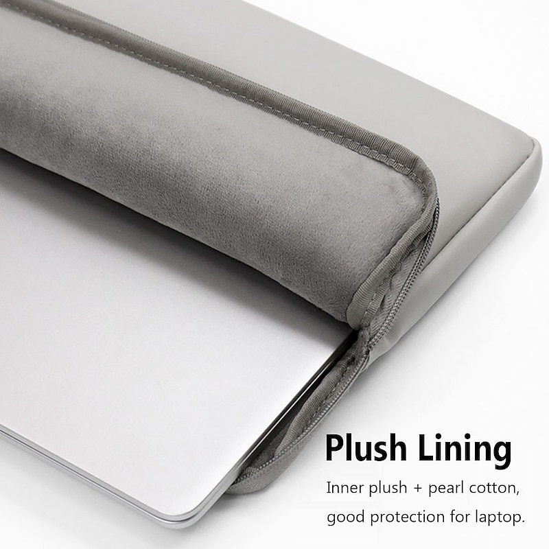 Laptop Sleeves BN-Q004 12" 14" 15.6" inch Compatible with Macbook Air Pro, HP, Dell, Lenovo, Asus, Acer, Chromebook Notebook Laptop Carrying Case Cover Waterpoof Shock Proof PU Leather Solid Color for4
