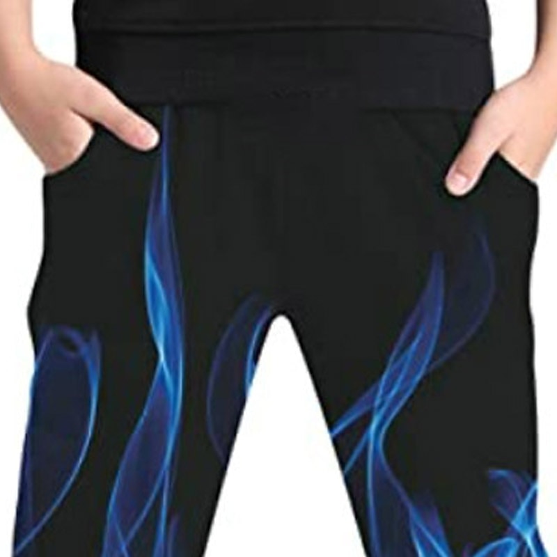 Boys 3D Graphic Pants Spring Fall Active Streetwear 3D Print Kids 3-12 Years Outdoor Street Sport Regular Fit4