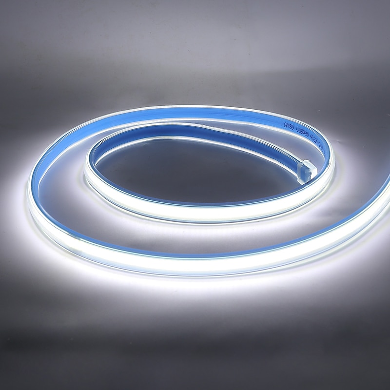 10m 32.8ft Led Neon Rope Strip Light IP67 Waterproof COB AC 220V 300LEDs High Density FOB Flexible RA90 3000K 4000K 6000K4