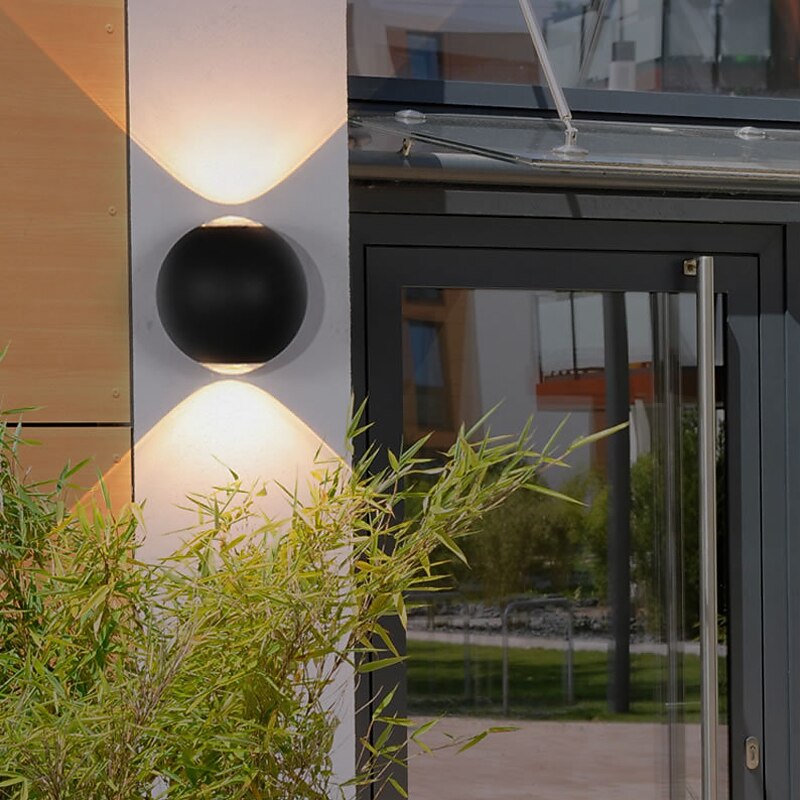 Modern Outdoor Wall Lights LED Indoor Wall Lights Outdoor Shops / Cafes Aluminum Wall Light IP65 85-265V 6 W2