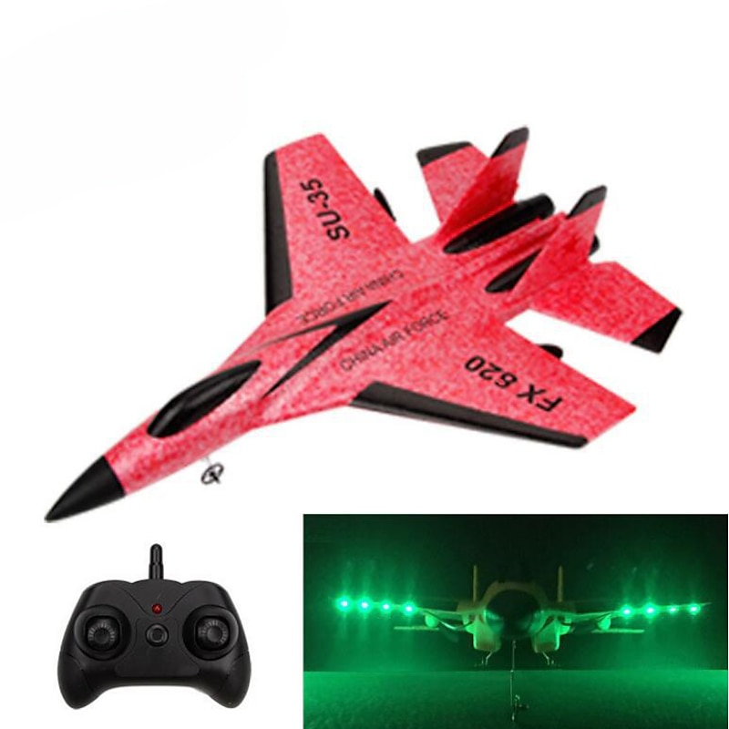 RC Foam Aircraft SU-35 Plane 2.4G Radio Control Glider Radio Remote Control SU-35 Tail Pusher Quadcopter Glider Aircraft Model Fighter Plane Glider Airplane Foam Boys Toys for Boy and Girls2