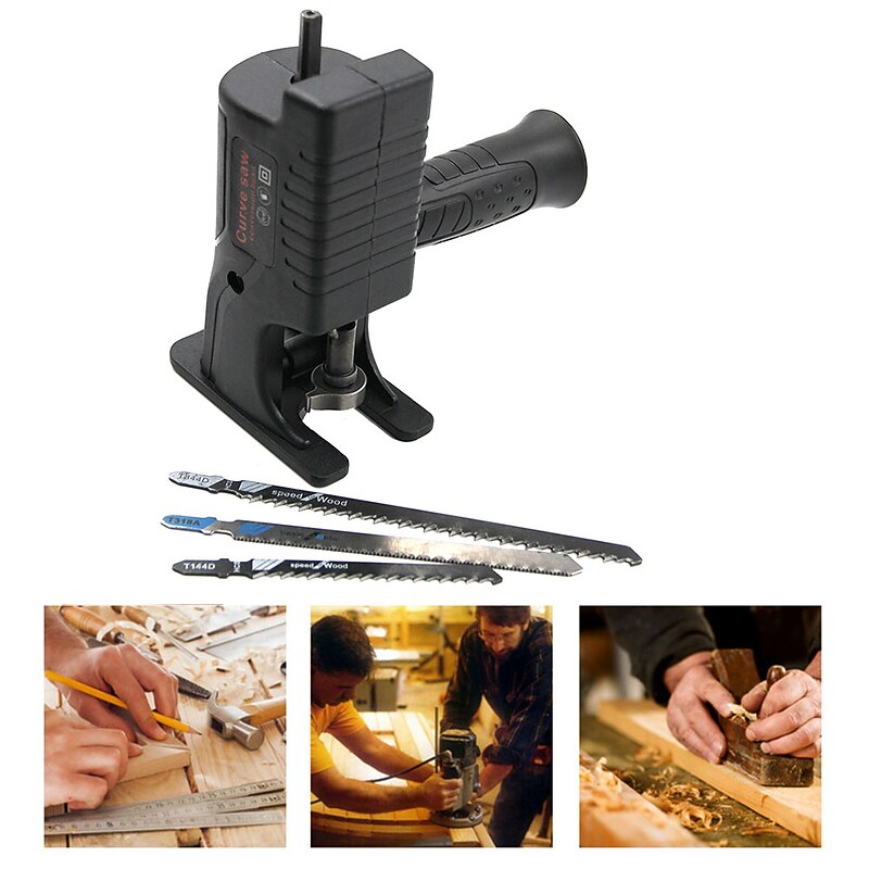 Portable Reciprocating Saw Adapter Electric Drill To Electric Saw Converter Adapter for Wood Metal Cutting Tool with Saw Blade3