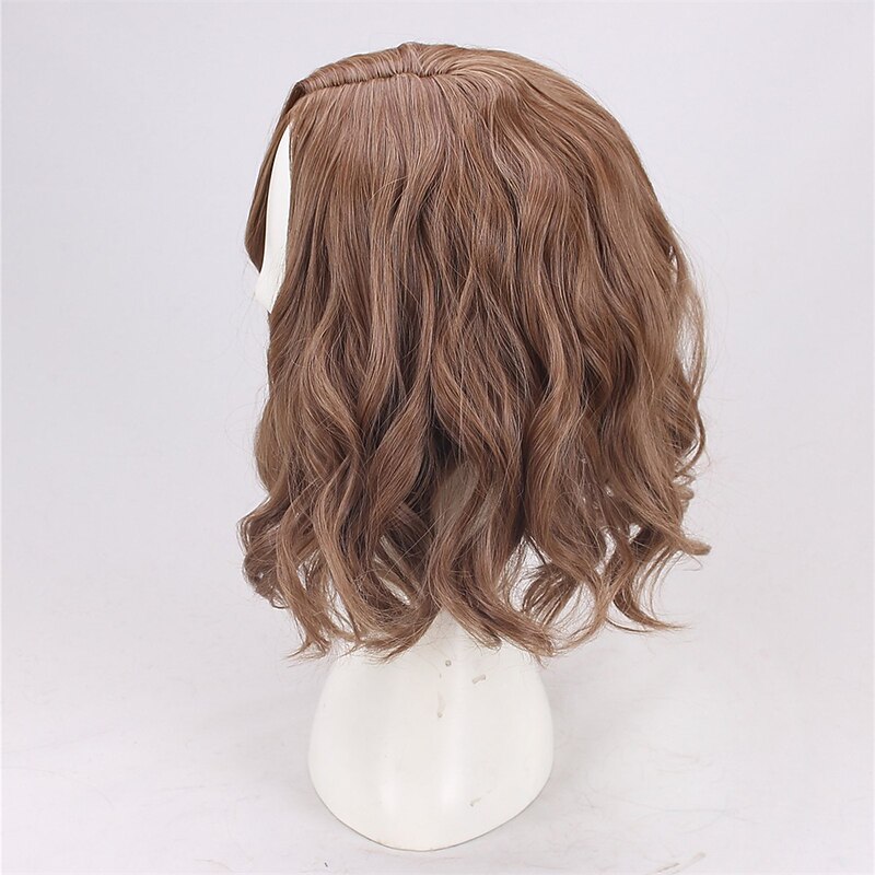 Man's Short Curly Brown Cosplay Wig Wig Halloween Wigs2