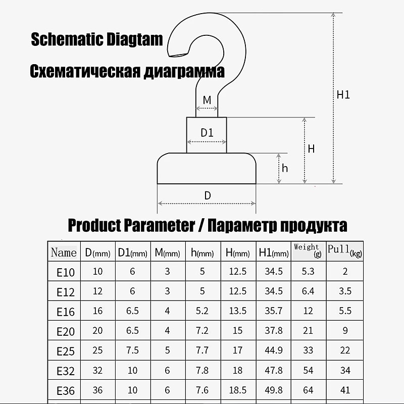 10PCS Strong Neodymium Magnetic Hook Hold Up To 12kg 5Pounds Diameter 20mm Magnets Quick Hook For Home Kitchen Workplace4