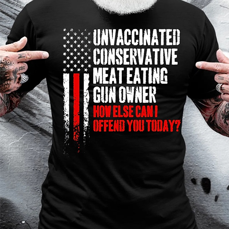 Veterans Day Men's Patriot Patriotic Veteran Graphic Letter T shirt Casual Style 100% Cotton Short Sleeve Graphic Shirt Black Wine Red Comfortable Tee Street Casual Fashion Designer