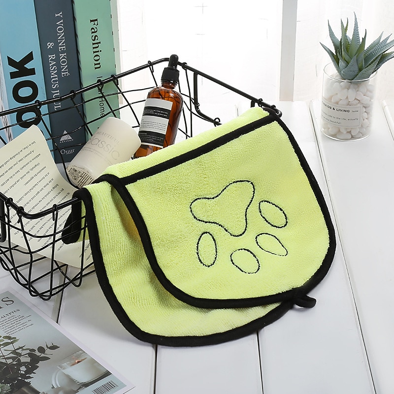 Dog Cat Bath Towel Dog Dry Robe Fashion Cute Breathable Soft Washable Comfortable Outdoor Indoor Casual Daily Pool Dog Clothing for Bichon Frise Poodle Pomeranian Baby Pet Papillon4