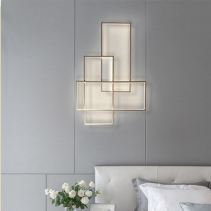 Dimmable Flush Wall Light LED Ceiling Light Metal Layered Modern Style Stylish Painted Finishes 220-240V