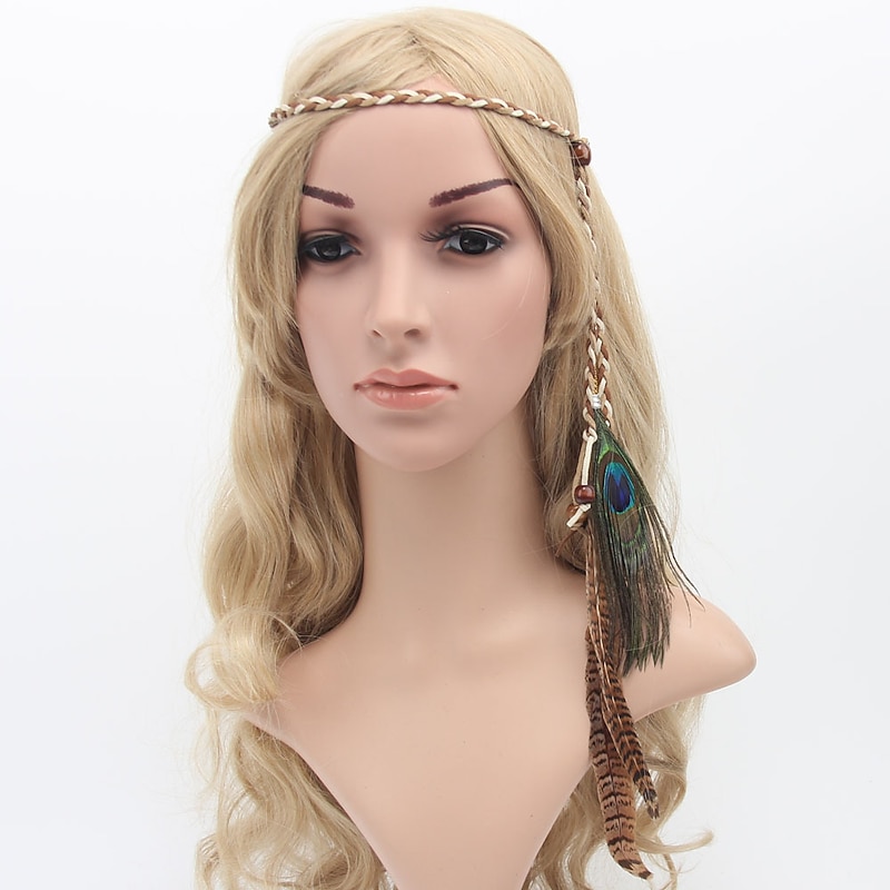 Retro Vintage 1970s Headband Hippie Fancy Dress Women's Masquerade Party / Evening Pride Parade Pride Month Adults Headband3