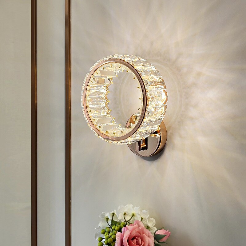 Indoor Wall Lights LED Crystal Bedroom Dining Room Metal Wall Light 220-240V 20 W