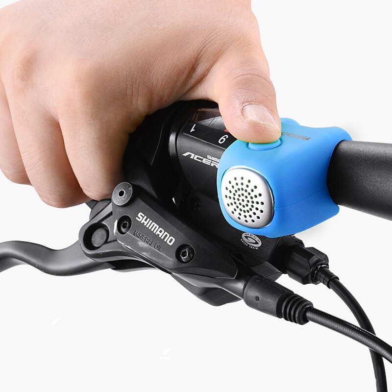 ROCKBROS Electric Bike Horn / Bell Waterproof Lightweight for Road Bike Mountain Bike MTB Cycling Bicycle Silica Gel Green Black Red 1 pcs / IPX 44