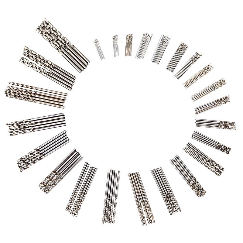 150PCS 0.4-3.2mm HSS Mini Micro Power Drill Bit Set Small Precision Hot Selling 150PC Mini Twist Drill Blow Molding Box